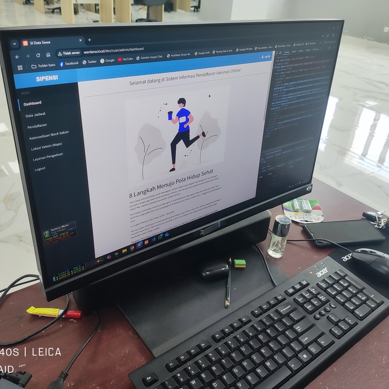 Aplikasi web: Sistem vaksinasi online
